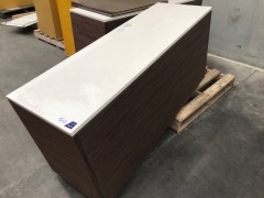 2 x Timber laminate storage cabinets - 5