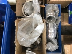 Assorted stainless steel fittings, camlock fittings, assorted butterfly valves and quantity of gasket and seal cord - 4