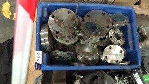 Assorted stainless steel and pvc valves various sizes, reduction couplings and blanking plates - 5
