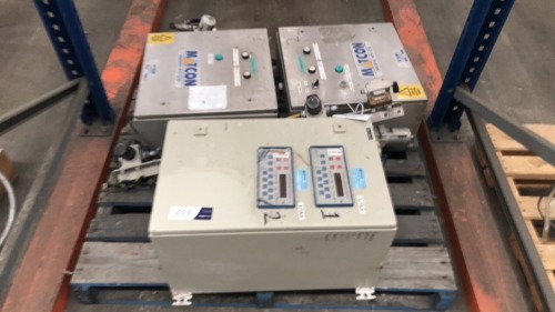 3 x Electrical control boxes