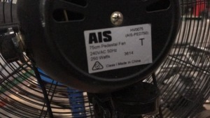 AIS industrial pedestal fan
3 speed
240 volt - 3