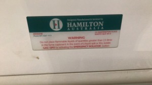 Hamilton Australia fume extraction cabinet 
2000 x 850 x 1650mm H - 6