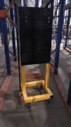 Steel fabricated mobile tool/utilities stand 600 x 600 x 1800mm H - 2