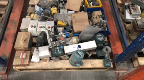 Pallet of Process Parts and Electrical Components
