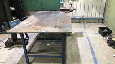 Steel Fabricated Welders Bench with Dawn 150 Offset Vice