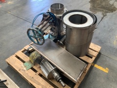 Pallet containing gate valve and stainless parts  - 2