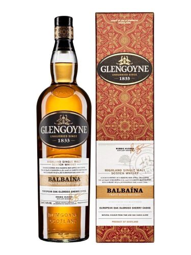 LOT OF 6 BOTTLES of Glengoyne Balbaína European Oak Oloroso Sherry Casks, Highland Single Malt Scotch Whisky, 43% 1L Giftpack