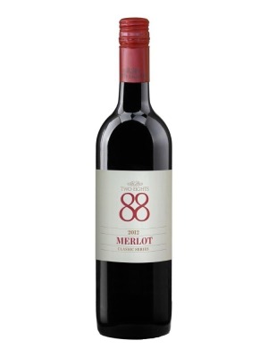 DNL LOT OF 6 BOTTLES of Two Eights 88 Merlot 2017 750ml