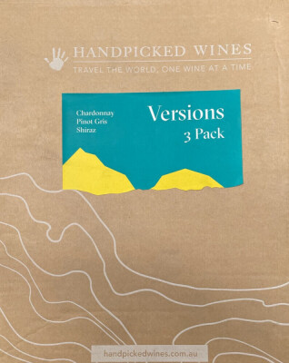 Handpicked Wines Mixed Pack 3 x 750ml. Pinot Gris 2016, Shiraz 2017, Chardonnay 2018 Pack Please note image is a marketing representation and the actual bottle label may vary slightly.