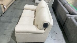 Barret Sofa 2S Fabric Upholstered Colt Ivory (D) #12 - 2