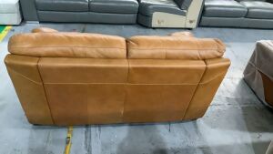 Barret Leather Sofa 2S Memphis Caramel #17 - 5