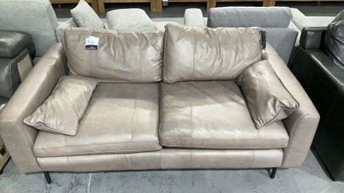2 Seater Sofa Leather Upholstered #24