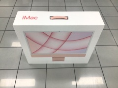 Apple iMac with Apple M1 Chip 24 Inch/ 8 Core CPU and 8 Core GPU/ 8 GB/ 256 GB SSD - Pink MGPM3X/A - 2