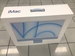 Apple iMac with Apple M1 Chip 24 Inch/ 8 Core CPU and 8 Core GPU/ 8 GB/ 512 GB SSD - Blue MGPL3X/A - 2