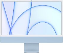 Apple iMac with Apple M1 Chip 24 Inch/ 8 Core CPU and 8 Core GPU/ 8 GB/ 256 GB SSD - Blue MGPK3X/A