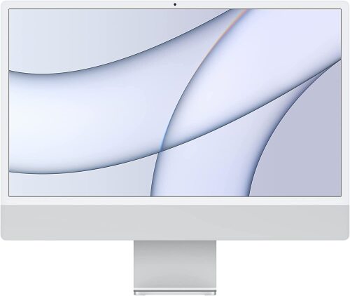 Apple iMac with Apple M1 Chip 24 Inch/ 8 Core CPU and 8 Core GPU/ 8 GB/ 256 GB SSD - Silver MGPC3X/A