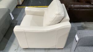 Single Leather Upholstered Armchair #31 - 2
