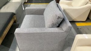 1.5 Seater Armchair Fabric Upholstered #32 - 3