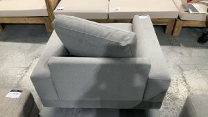 Single Seater Armchair Fabric Upholstered #36 - 4