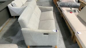 2.5 Seater Electric Recliner Sofa Fabric Upholstered #38 - 2