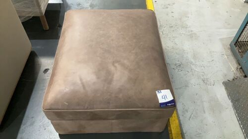 Leather Upholstered Ottoman #41