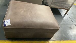Leather Upholstered Ottoman #41 - 2