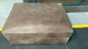 Leather Upholstered Ottoman #41 - 4