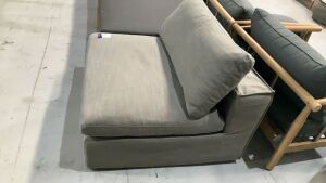 Salsie MKII Modular Armless 1S Fabric Upholstered Austria Charcoal #44 - 2