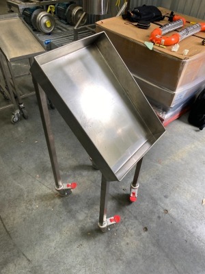 Stainless Steel Sloping Stock Bin