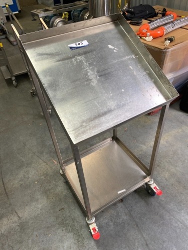 Stainless Steel Angled Stock Trolley