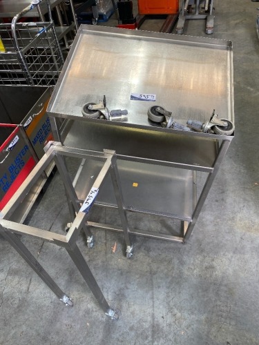 2 x Assorted Stainless Steel Trolleys