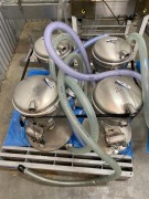 4 x Stainless Steel Hoppers