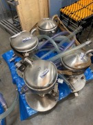 4 x Stainless Steel Hoppers