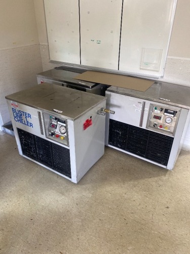 3 x Blister Line Chillers, Parts Only