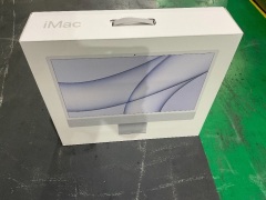 Apple iMac with Apple M1 Chip 24 Inch/ 8 Core CPU and 8 Core GPU/ 8 GB/ 512 GB SSD - Silver MGPD3X/A - 3
