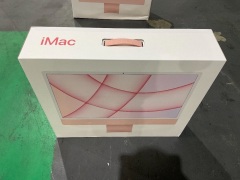 Apple iMac with Apple M1 Chip 24 Inch/ 8 Core CPU and 8 Core GPU/ 8 GB/ 256 GB SSD - Pink MGPM3X/A - 3