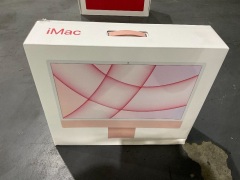 Apple iMac with Apple M1 Chip 24 Inch/ 8 Core CPU and 7 Core GPU/ 8 GB/ 256 GB SSD - Pink MJVA3X/A - 2