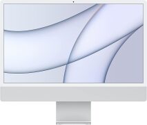 Apple iMac with Apple M1 Chip 24 Inch/ 8 Core CPU and 7 Core GPU/ 8 GB/ 256 GB SSD - Silver MGTF3X/A