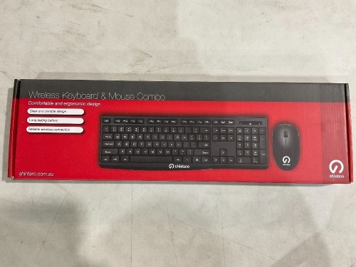 4x Shintaro Wireless Keyboard and Mouse Combo 