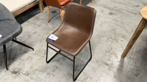Saddle Dining Chair Tan #95 - 3