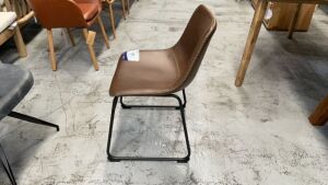 Saddle Dining Chair Tan #95 - 6