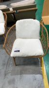 Sina Armchair Stacking Natural (D) #100 - 2