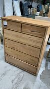 Hensley Tallboy 6 Drawer Natural #105 - 2