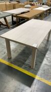 Cancun Extension Dining Table White Wash (D) #114 - 2