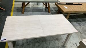 Cancun Extension Dining Table White Wash (D) #114 - 3