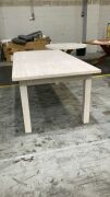 Cancun Extension Dining Table White Wash (D) #114 - 4