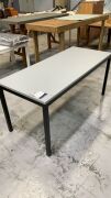 DNL Worker Desk Top Large Matte Grey (D) & Worker Desk Frame Matte Black #117 - 2