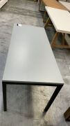 DNL Worker Desk Top Large Matte Grey (D) & Worker Desk Frame Matte Black #117 - 4