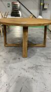 Cannes Round Dining Table Natural #119 - 3