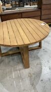 Cannes Round Dining Table Natural #119 - 5